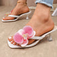 🌸Driedimensionale bloemen elegante sandalen