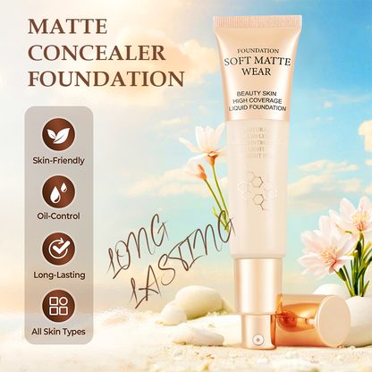 💙 Laatste Dag Actie – 50% Korting! 💙 Langdurige Matte Concealer Foundation