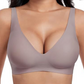 💕 Jelly draadloze bh voor vrouwen – comfortabele, naadloze push-up bralette, ideaal als dagelijkse top of onderkleding met diepe V-hals