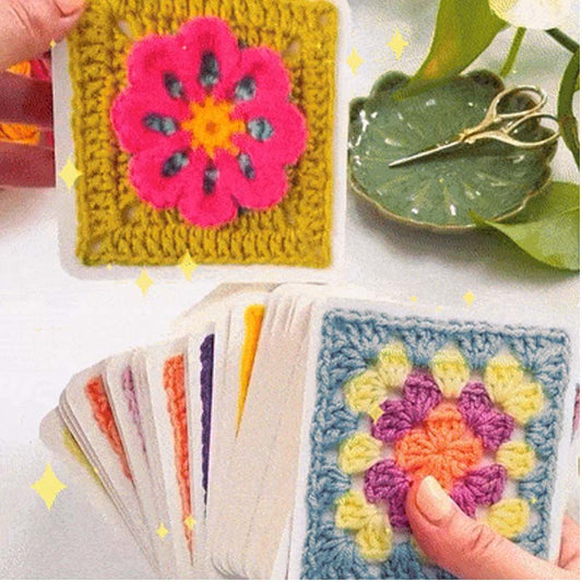 🧵Het Granny Square-kaartspel voor haken – 50 patronen om te mixen en matchen🧶