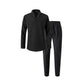 🔥Uitverkoop 50% korting🔥Elegant Men's Two-Piece Set with Collared Top & Drawstring Pants