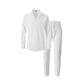 🔥Uitverkoop 50% korting🔥Elegant Men's Two-Piece Set with Collared Top & Drawstring Pants