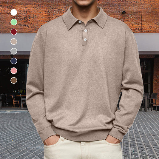 Comfortabel herenoverhemd met lange mouwen en revers