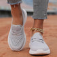 Ademende Instapper Dameschoenen met Platte Zool