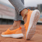 Ademende Instapper Dameschoenen met Platte Zool