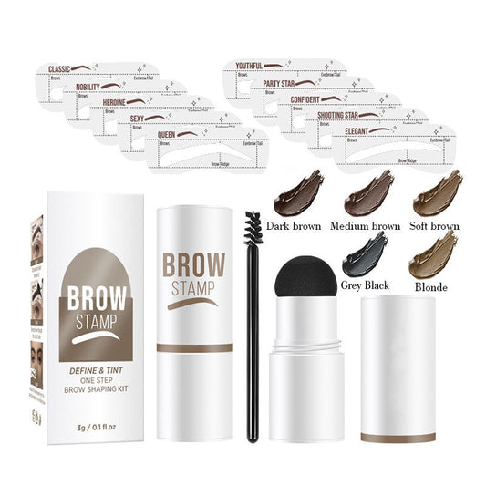🔥Uitverkoop 50% korting+Gratis geschenk🔥Perfecte Wenkbrauwen Sjabloon & Stempelset