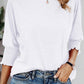 Damesmode 3/4 Mouw Basic T-shirts met Ronde Hals