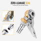 1/4 inch NPT clip-on gesloten kogel luchtkoppeling