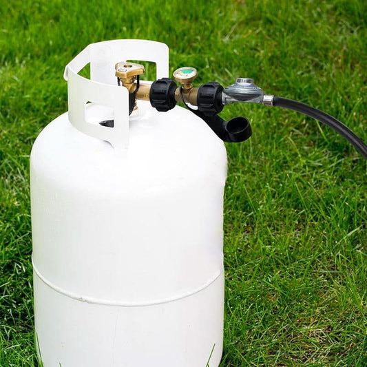 Universele propaantankmeter voor LP-tanks van 5-40 pond | Gasniveau-indicator voor barbecue, verwarming, camper, QCC1-aansluiting
