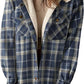 Trendy geruite winterjas met capuchon voor dames