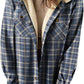 Trendy geruite winterjas met capuchon voor dames