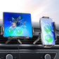 Opvouwbare telefoonhouder voor in de auto, dubbel draadloos opladen