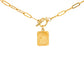Kruis hangertje met paperclip-ketting