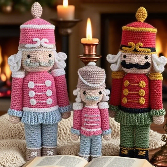 Kerstmis Notenkrakerpop DIY Haak- en breipakket