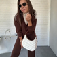 Tijdelijk 49% korting✨ Dames 2-Delige Set – Lange Mouw Revers Top & Broek | 🎁