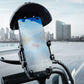 Universele 360 graden draaibare fiets-telefoonhouder - ☔met zonnekap en regenbescherming