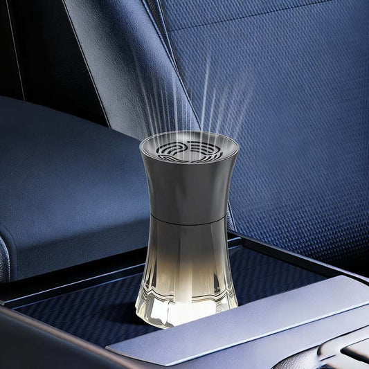 Aromadiffuser voor in de auto in de vorm van een zandloper
