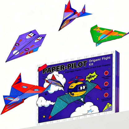 ✈️ KOOP 2, KRIJG 1 GRATIS – Creatieve DIY Papieren Vliegtuigjeset | Bouw & Laat 10 Verschillende Modellen Vliegen | Educatief STEM-Speelgoed voor Kinderen