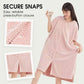 Dames Comfort Badjas met Capuchon en Geweven Structuur