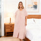Dames Comfort Badjas met Capuchon en Geweven Structuur