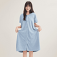Dames Comfort Badjas met Capuchon en Geweven Structuur