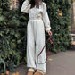 Gezellige warme jumpsuit met ritssluiting aan de voorkant
