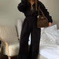 Gezellige warme jumpsuit met ritssluiting aan de voorkant