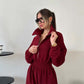 Gezellige warme jumpsuit met ritssluiting aan de voorkant