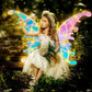 🦋✨ Kinder Elektrische Vlinder Feeënvleugels – Flapperend LED Licht, Gradiënt Ontwerp & Comfortabel Voor Verkleedfeestjes! 👧