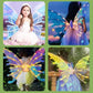 🦋✨ Kinder Elektrische Vlinder Feeënvleugels – Flapperend LED Licht, Gradiënt Ontwerp & Comfortabel Voor Verkleedfeestjes! 👧