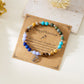 12 Zodiac-stenen kralenarmband met astrologisch tekenbedeltje