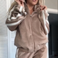 🎄 2025 Hot Sale – 50% KORTING! Trendy Tweedelige Dames Set met Kleurblok & Comfortabele Elastische Taille
