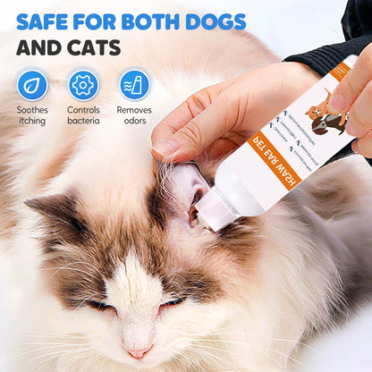 📢✨ Huisdier Oorreiniger – Zachte Formule met Kalmerende Aloë voor Honden & Katten, Helpt Oorinfecties en Onaangename Geurtjes te Voorkomen 🌿