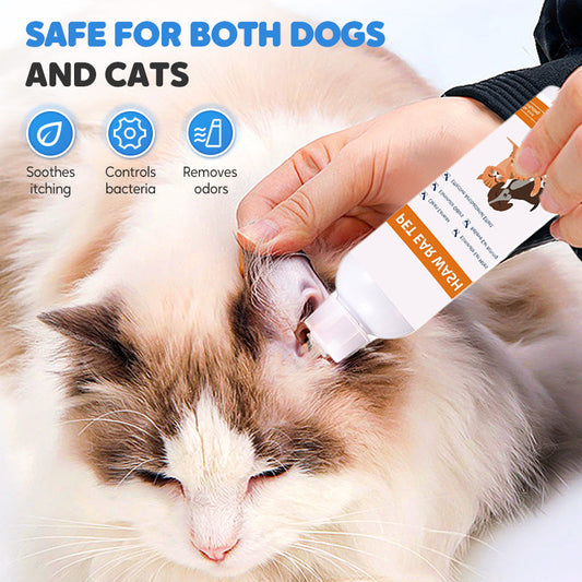 📢✨ Huisdier Oorreiniger – Zachte Formule met Kalmerende Aloë voor Honden & Katten, Helpt Oorinfecties en Onaangename Geurtjes te Voorkomen 🌿