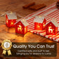 LED Christmas Wooden House String Lights