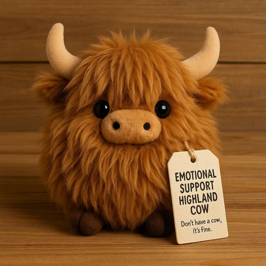 🐮🔥 Kerstuitverkoop 50% Korting! Emotional Support Highland Cow Plush – Ultrasoft, Charmant Ontwerp & Troostende Knuffel（Perfect Cadeau!）