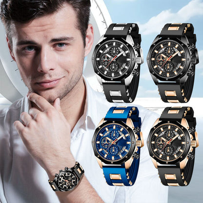 🔥 Hot Sale! Groot wijzerplaat kalender quartz zakhorloge – Stijlvol & Zakelijk | Nieuw & 50% KORTING!