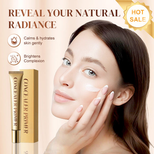 ✨ Koop 1 krijg 1 gratis – Natural Glow Verhelderende Concealer Primer: égaliseert, hydrateert & verfijnt poriën in één stap! 💄