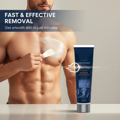 🌞Fris De Lente In Met 50% Korting!🔥Ontharingscrème voor Mannen (100ml) | Pijnloos Ontharen voor Lichaam & Intieme Zone | Snelwerkend & Zonder Irritatie