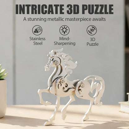3D roestvrijstalen puzzelset met mythische wezens