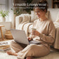 Dames Lange Mouw Top en Wijde Broek 2-Delige Set