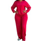 Dames Lange Mouw Top en Wijde Broek 2-Delige Set
