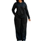 Dames Lange Mouw Top en Wijde Broek 2-Delige Set