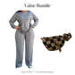 Dames Lange Mouw Top en Wijde Broek 2-Delige Set