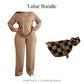 Dames Lange Mouw Top en Wijde Broek 2-Delige Set
