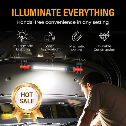 📢📢50% KORTING !! ⏰LED-werklamp van 3000 lm – met magneet en haak, 5200 mAh-batterij, 360° draaibaar. Snel opladen via Type-C. Overal zo helder als overdag! 🔋✨
