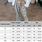 Dames flared broek met hoge taille en print