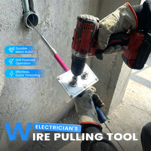 🌞Fris De Lente In Met 50% Korting!⚡ Booraangedreven Draadtrekhulp – Moeiteloos & Efficiënt Bedraden voor Elektriciens!