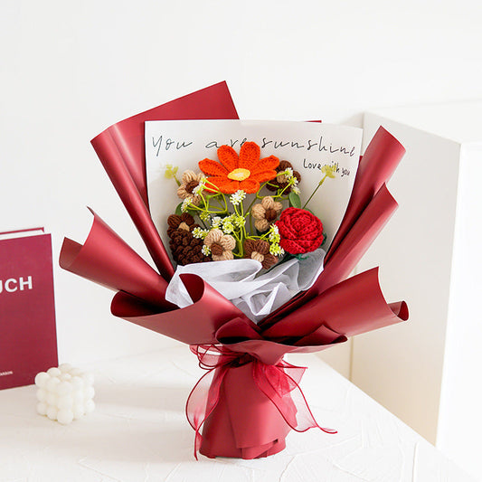 🔥【Speciale aanbieding voor Moederdag!】🔥Handgemaakt delicaat gehaakt bloemenboeke