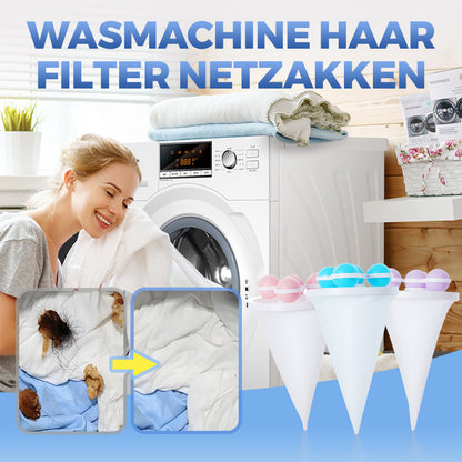 🥳 2026 TOPVERKOOP 🥳 💞 50.000+ VERKOCHT! ⏳ ✨Wasmachine Haar Filter Netzakken
